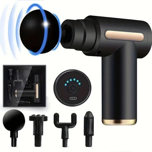 Portable Mini Massage Gun for Immediate Muscle Relief - Perfect for Fitness and Workouts, USB Rechargeable with Lithium Battery, Handheld Electric Fascia Massager for Full Body Use