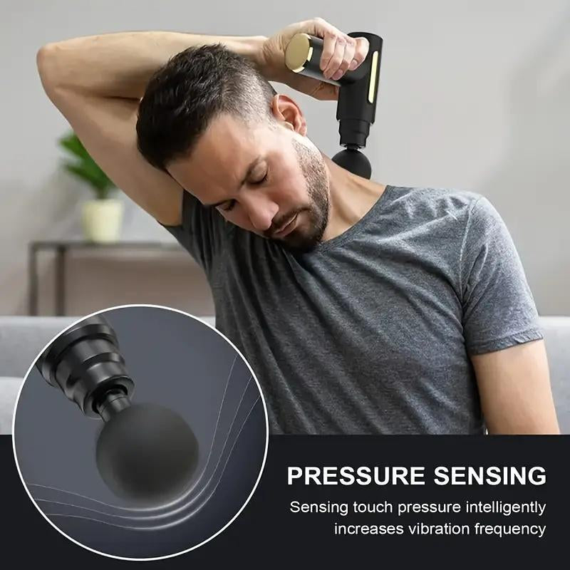 Portable Mini Massage Gun for Immediate Muscle Relief - Perfect for Fitness and Workouts, USB Rechargeable with Lithium Battery, Handheld Electric Fascia Massager for Full Body Use