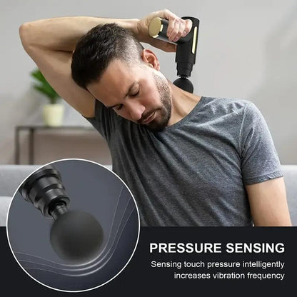 Portable Mini Massage Gun for Immediate Muscle Relief - Perfect for Fitness and Workouts, USB Rechargeable with Lithium Battery, Handheld Electric Fascia Massager for Full Body Use