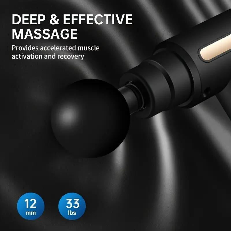 Portable Mini Massage Gun for Immediate Muscle Relief - Perfect for Fitness and Workouts, USB Rechargeable with Lithium Battery, Handheld Electric Fascia Massager for Full Body Use