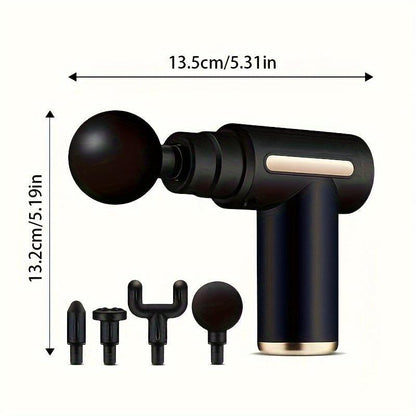 Portable Mini Massage Gun for Immediate Muscle Relief - Perfect for Fitness and Workouts, USB Rechargeable with Lithium Battery, Handheld Electric Fascia Massager for Full Body Use